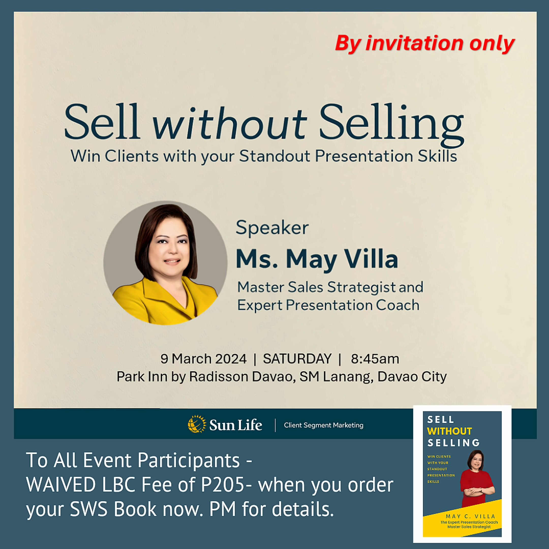 MCV speaking event poster